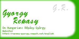 gyorgy repasy business card