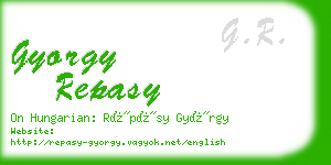 gyorgy repasy business card